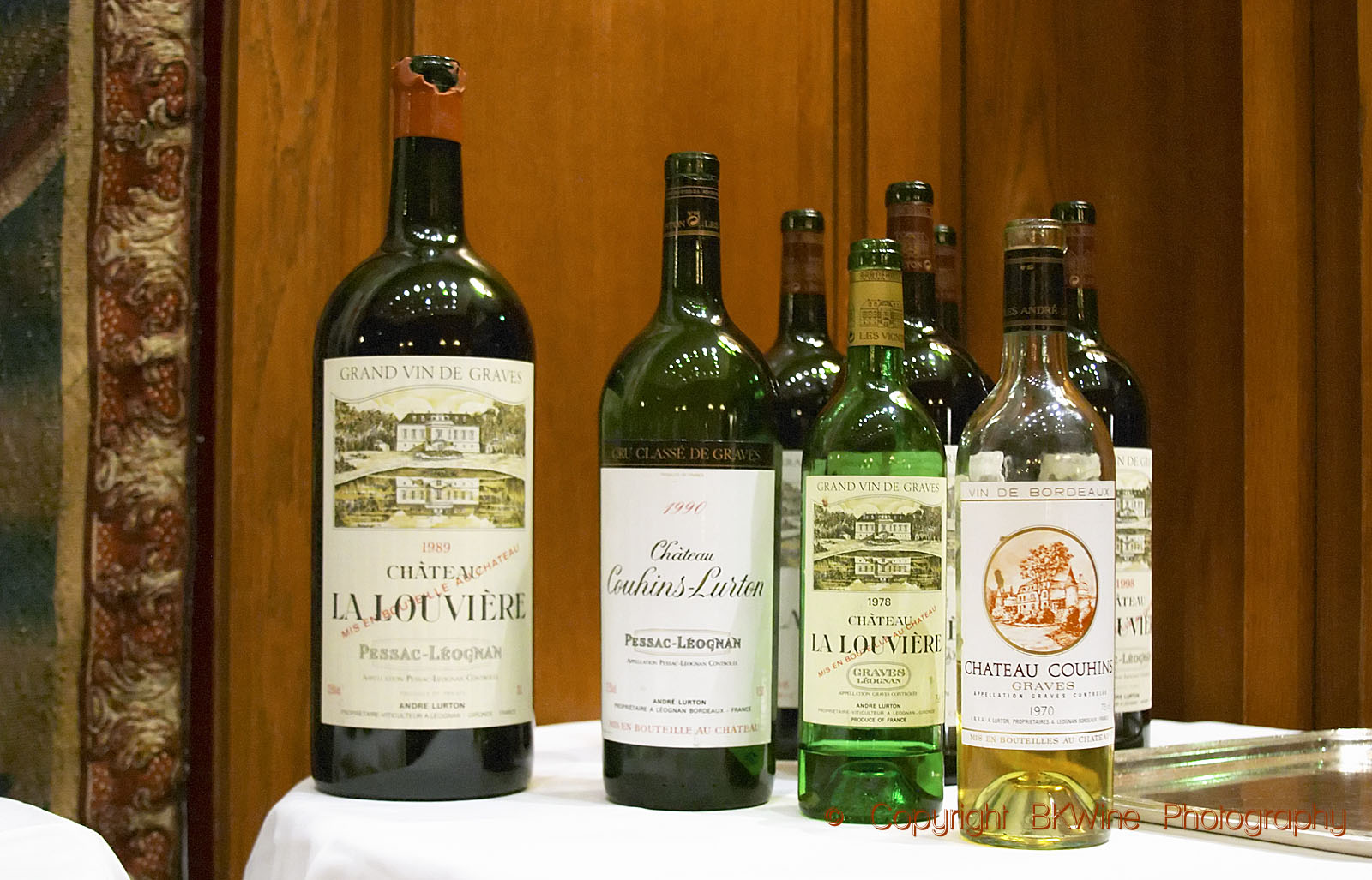 Chateau La Louviere 1989, Pessac Leognan, Graves, Ch Couhins Lurton 1990, Ch La Louviere 1978, Couhins 1970. Bordeaux