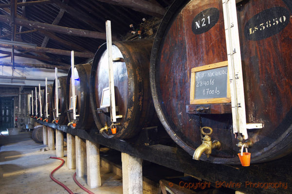 Vats with port in a quinta in the Douro