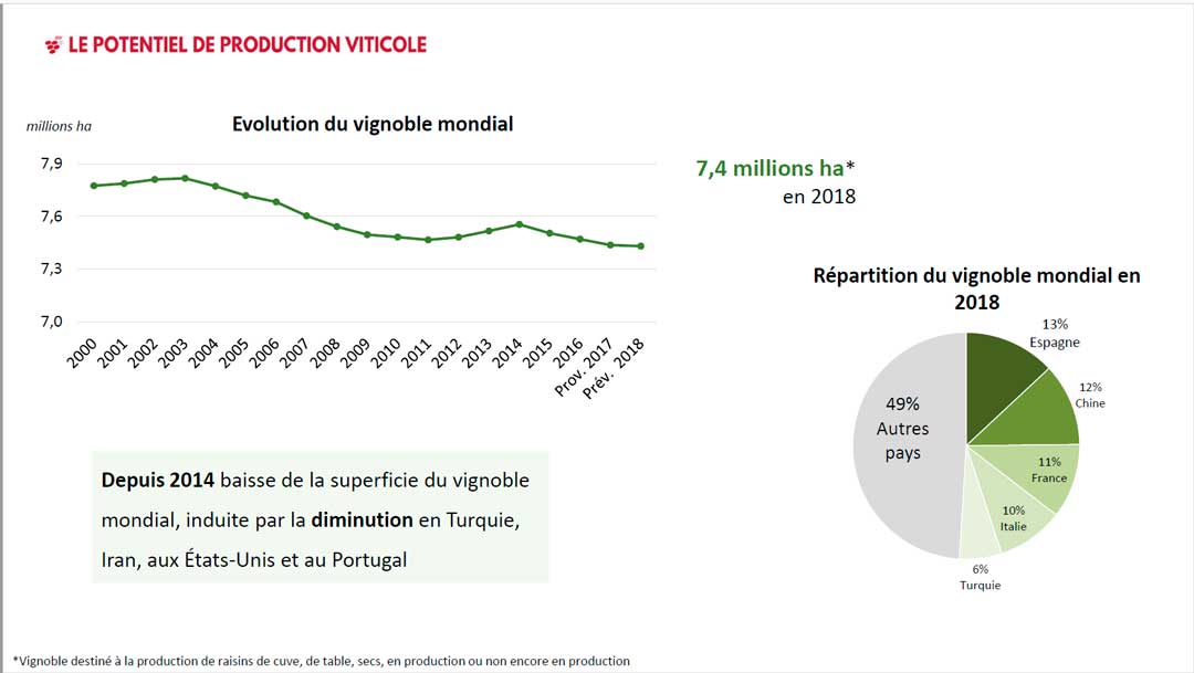 World vineyard surface area 2018