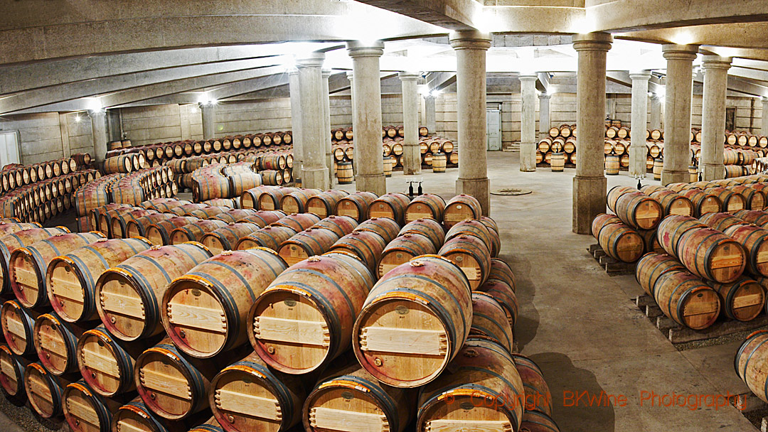 The wine cellar at Chateau Lafite, Pauillac, Bordeaux