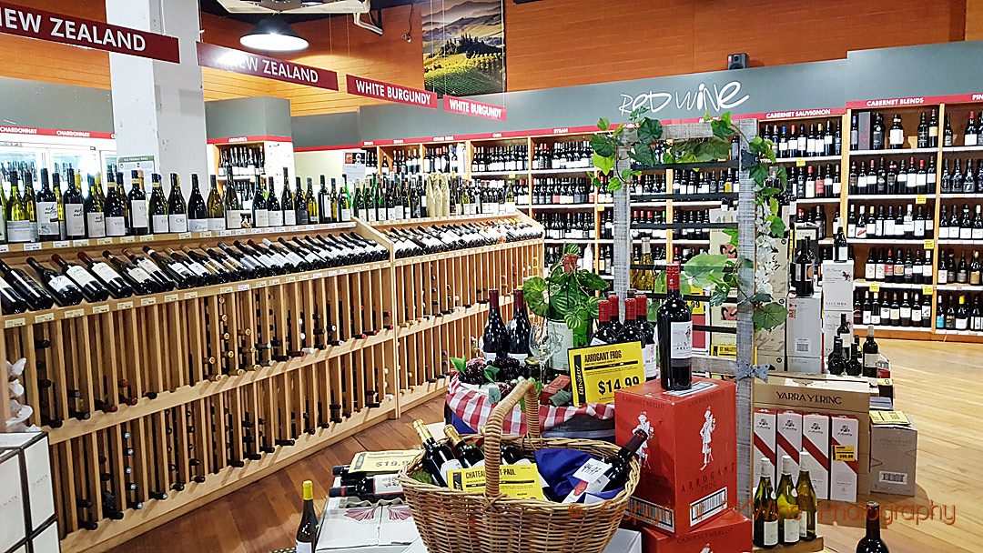 A wine shop in Auckland, New Zeeland