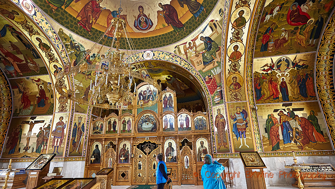 An orthodox church in a monastery in Moldova