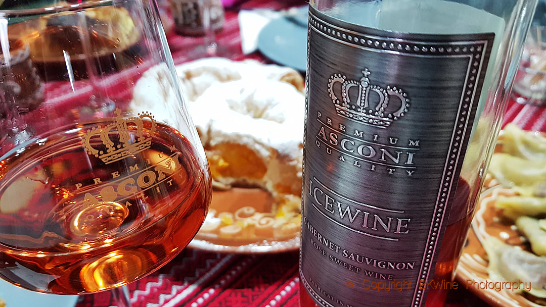 Cabernet Sauvignon rose icewine at Asconi Winery in Moldova