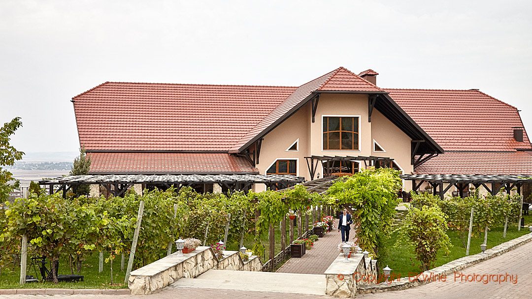 The restaurant at Chateau Vartely in Moldova