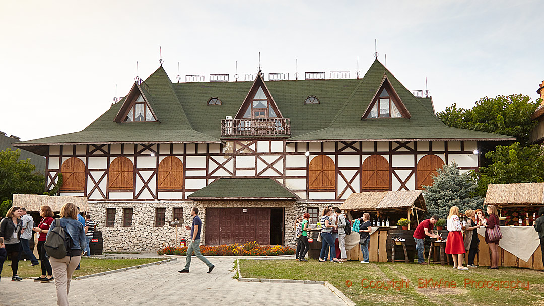 A traditional style building at Asconi Winery in Moldova