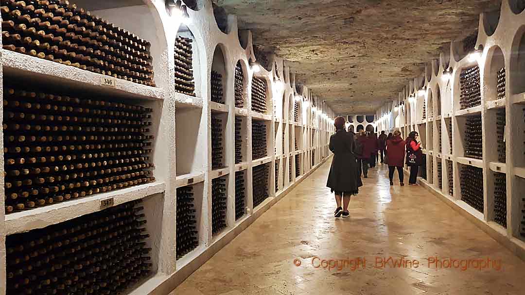 The enormous bottle collection at Cricova, Moldova