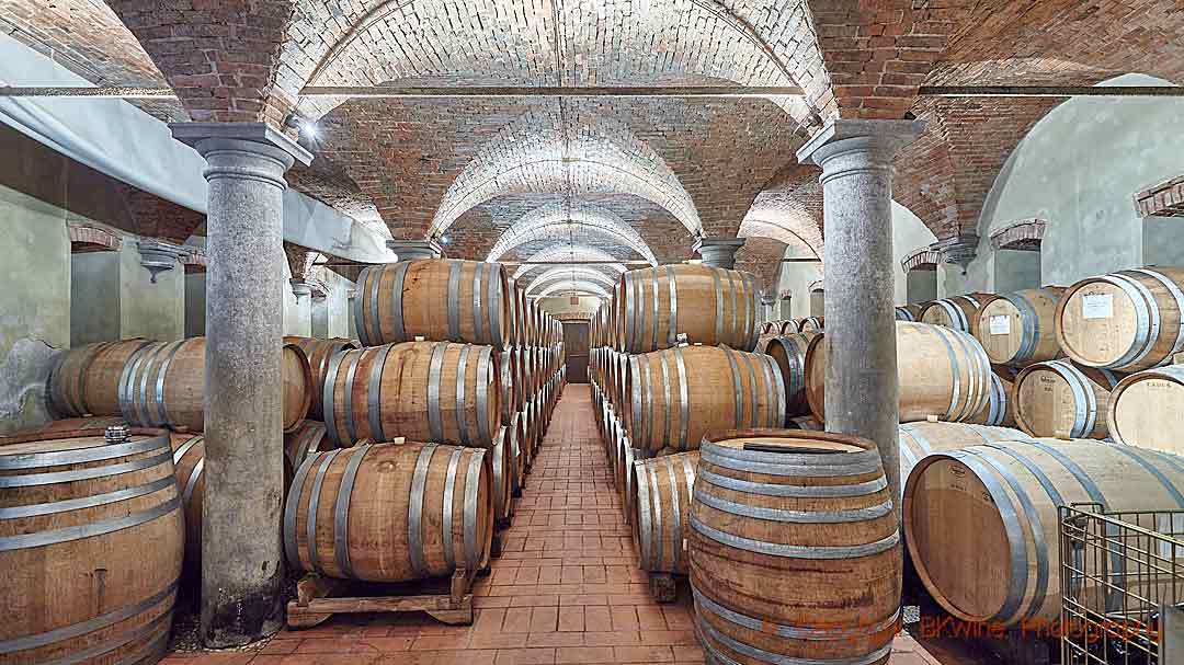 The barrel cellar at Musella, Valpolicella, Italy