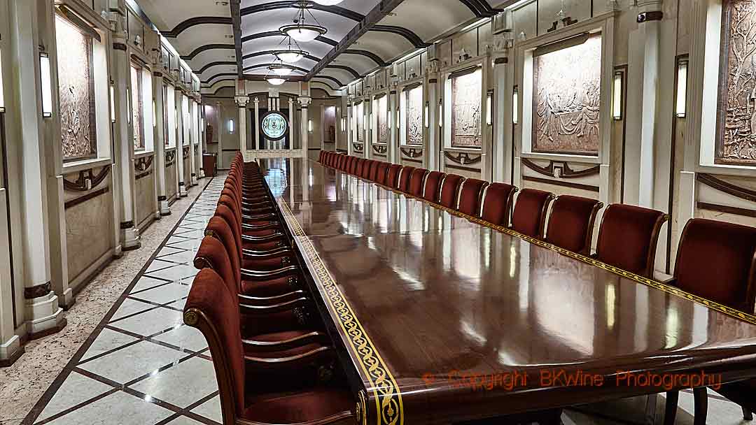 A underground banquet hall at Cricova, Moldova