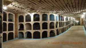 Millions of bottles of Moldovan wines resting in the cellars of Milestii Mici in Moldova