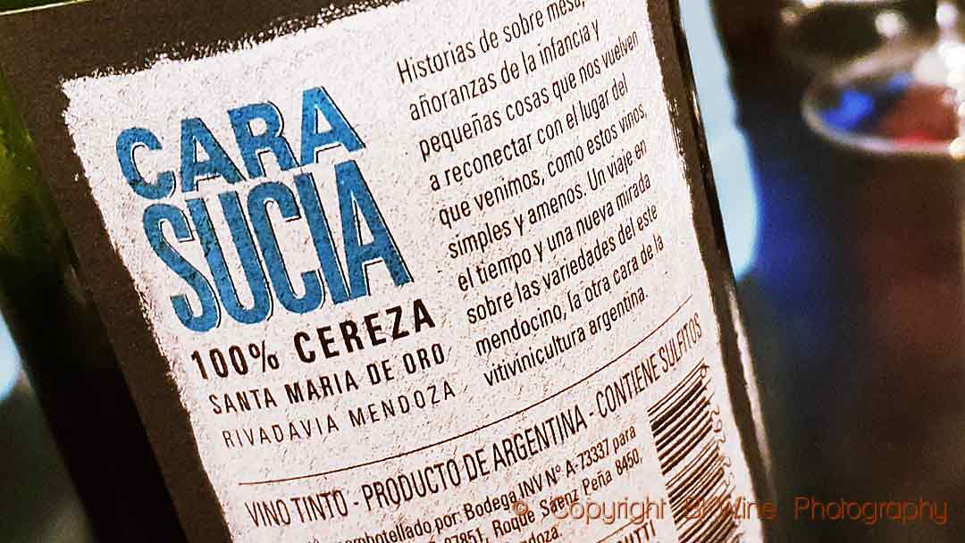 Cara Sucia 100% cereza from Mendoza