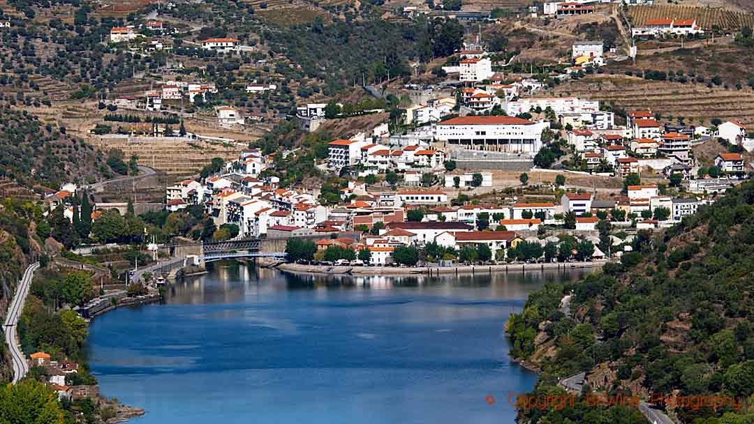The Pinhao village on the Douro River