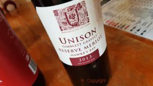 Unison Vineyard Reserve Merlot Gimblett Gravels, Hawke’s Bay, New Zealand