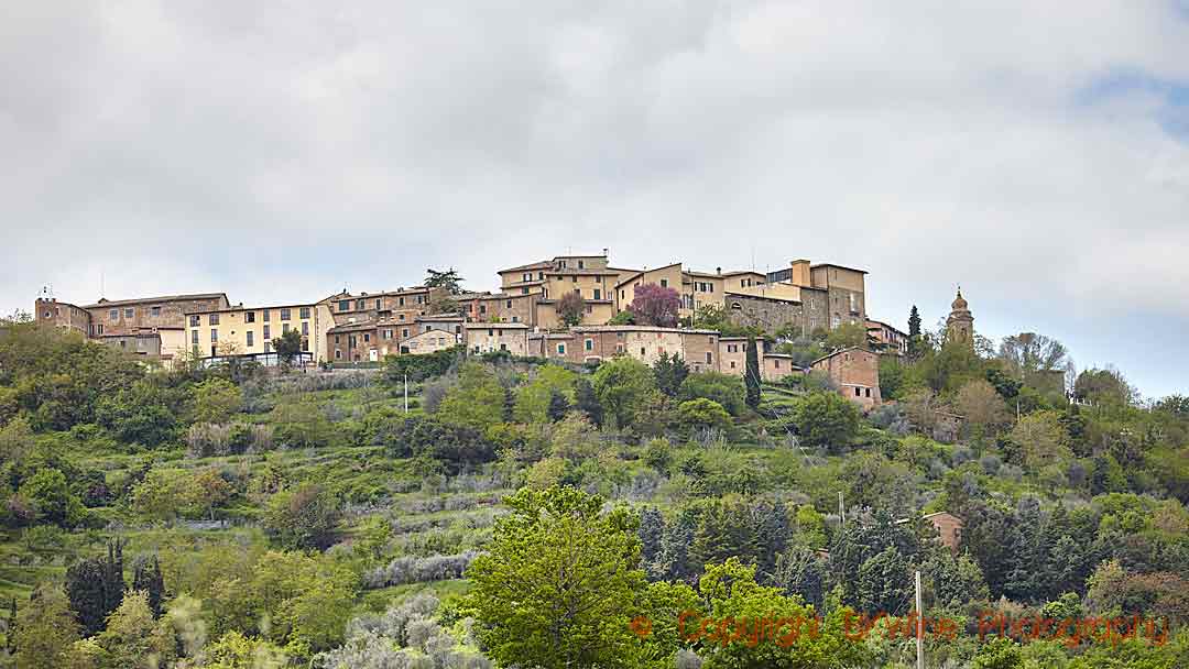 The village of Montalcino, Tuscany