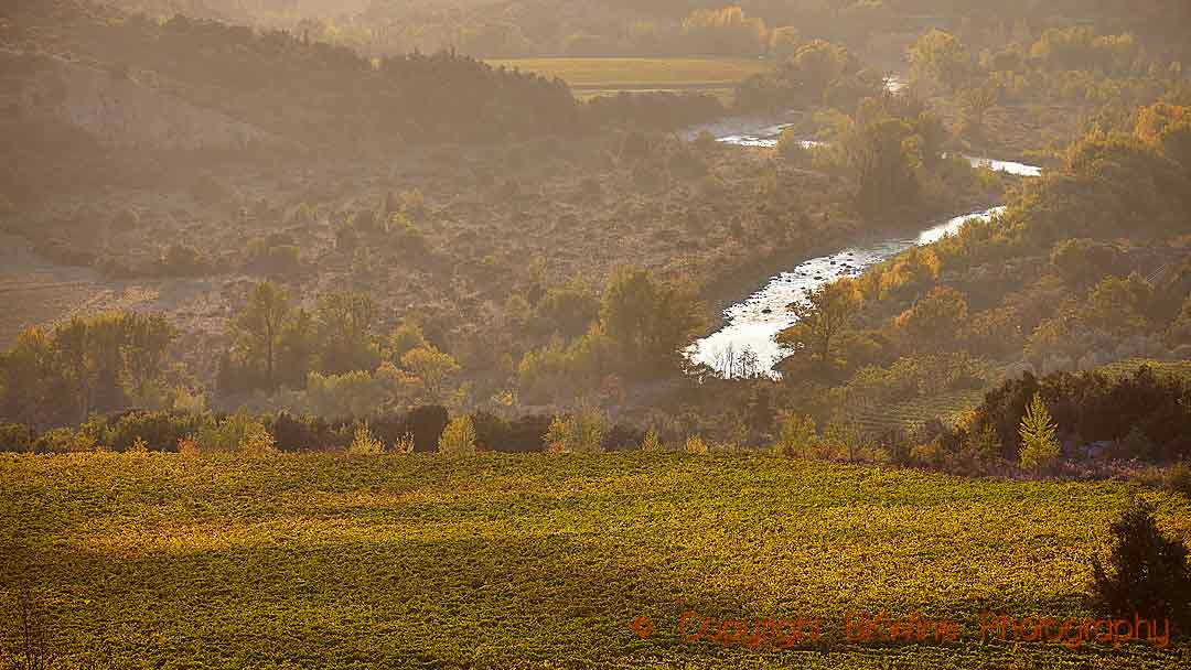 One of the river valleys in Montalcino, Tuscany