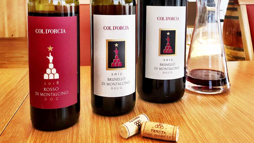 Col d’Orcia Brunello di Montalcino and Rosso