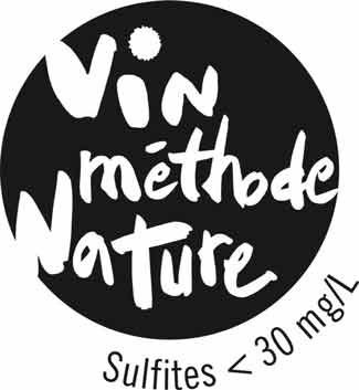Logo vin méthode nature, avec sulfites ajoutes