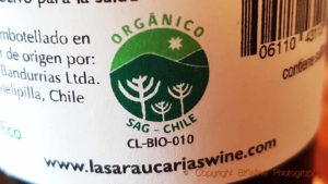 Organic certification on a Chilean wine, CL-BIO-010 is the certifying organisation (not the rule-setter)