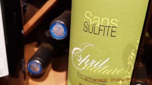Sans sulfite Esprit Nature, "vin nature" is not allowed so producers try and cheat the system with clever wording