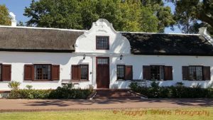 The Plaisir de Merle winery main Cape Dutch building dating back to 1764, Paarl, South Africa