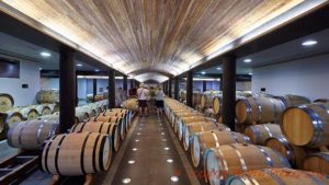 The smaller barrel cellar at Clos Apalta-Lapostolle, Colchagua, Chile
