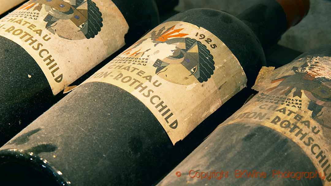 Bottles of Chateau Mouton-Rothschild 1925
