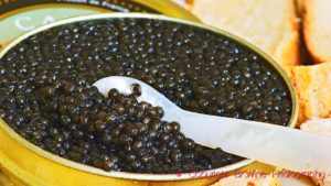 Caviar from sturgeon in the Gironde in France