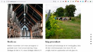Kullabergs Vingard / Winery, Sweden, from their web site