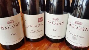 A selection of wines from Domaine Saladin in the Rhone Valley