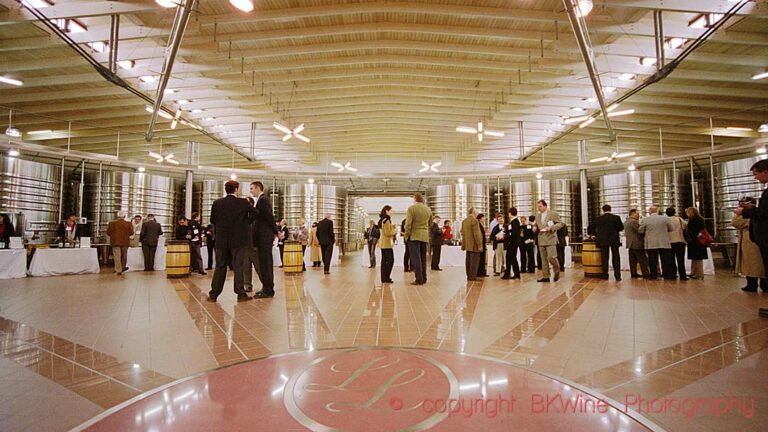 The vat hall in the winery at Chateau la Lagune, Medoc, Bordeaux