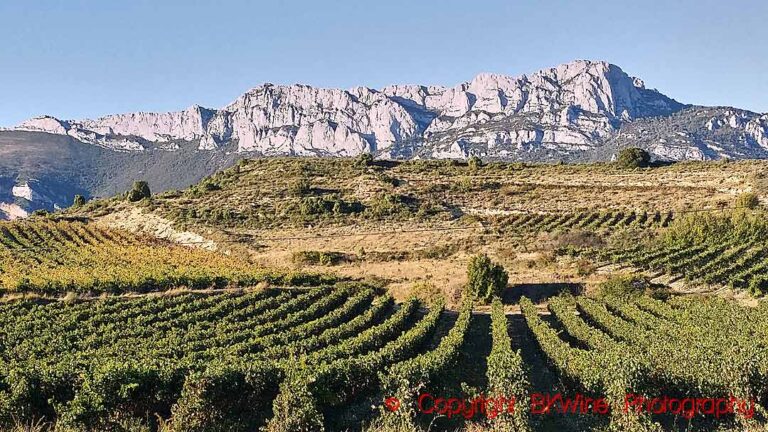 The limestone hills in Rioja Alavesa