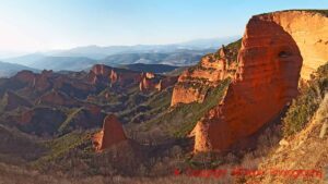 The Las Medulas Roman gold mine, UNESCO Heritage, in Bierzo