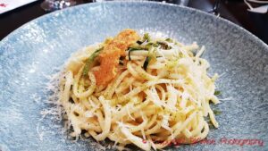 Spaghetti on a plate