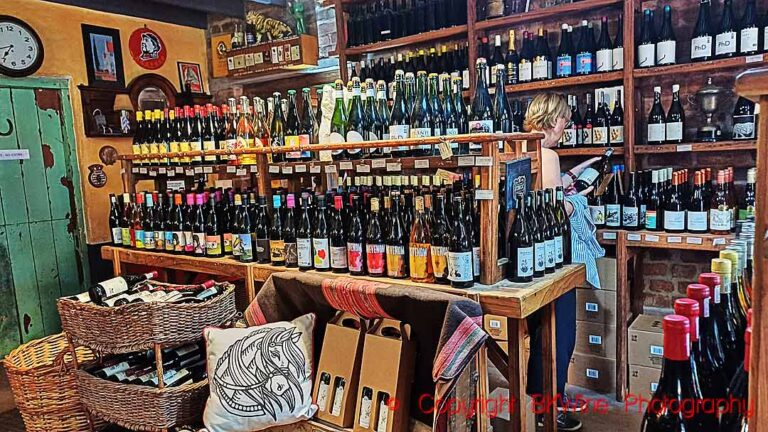 A wine shop in Riebeek Kasteel in Swartland, South Africa