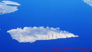 An island in a blue sea