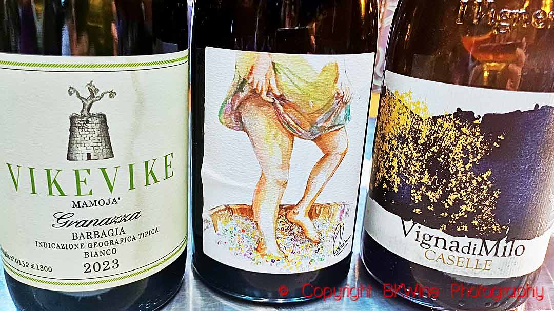 Vike Vike Granazza 2022, Sardinia, “The Woman in the Wine Press”, Vouni Panayia, Cyprus and Vigna di Milo, Vigneri di Salvo Foti, Etna, Siciliy