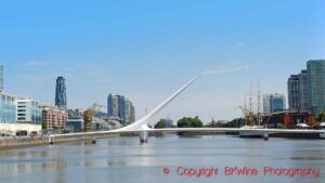 La Puente de la Mujer in Puerto Madero in Buenos Aires by Santiago Calatrava